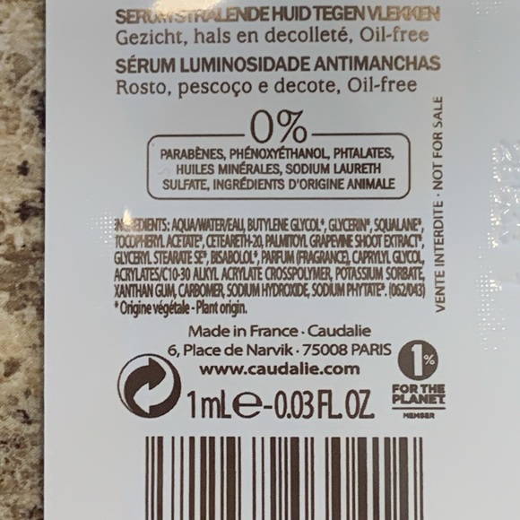 5/$15 😍 Caudalie Vinoperfect Radiance Serum Complexion Correcting Sample Size💙 - Picture 7 of 8